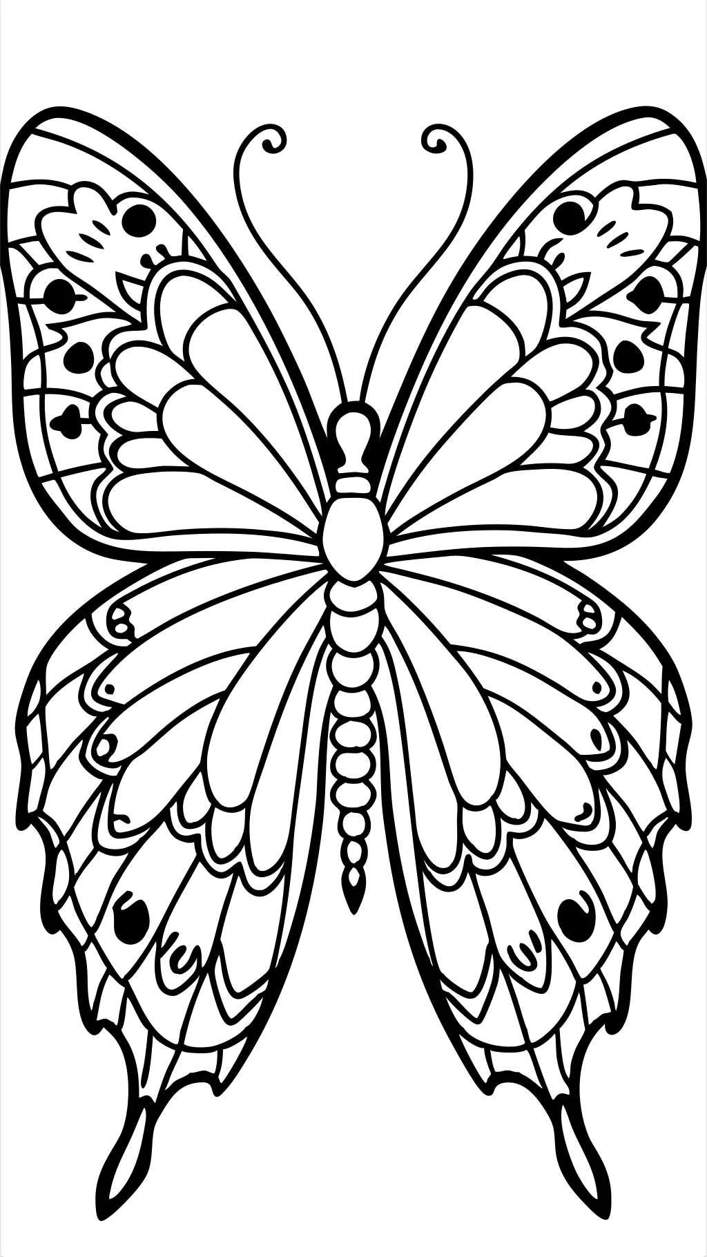 butterfly color pages free